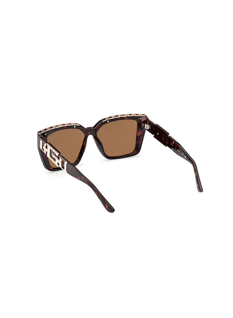 GUESS Women's UV Protection Square Sunglasses - GU791552E55 - Lens Size: 55 Mm - Image 4